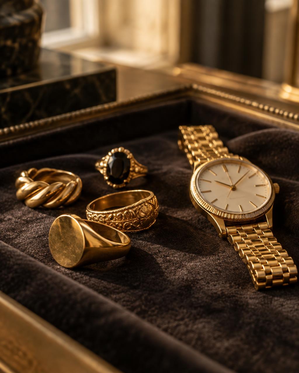 Gouden sieraden klaar voor professionele taxatie